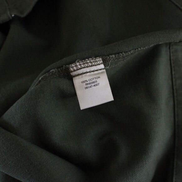 NWT Christopher & Banks Long Modest Green Jean Skirt Size 10 Maxi Denim W/ Slit - Picture 8 of 8